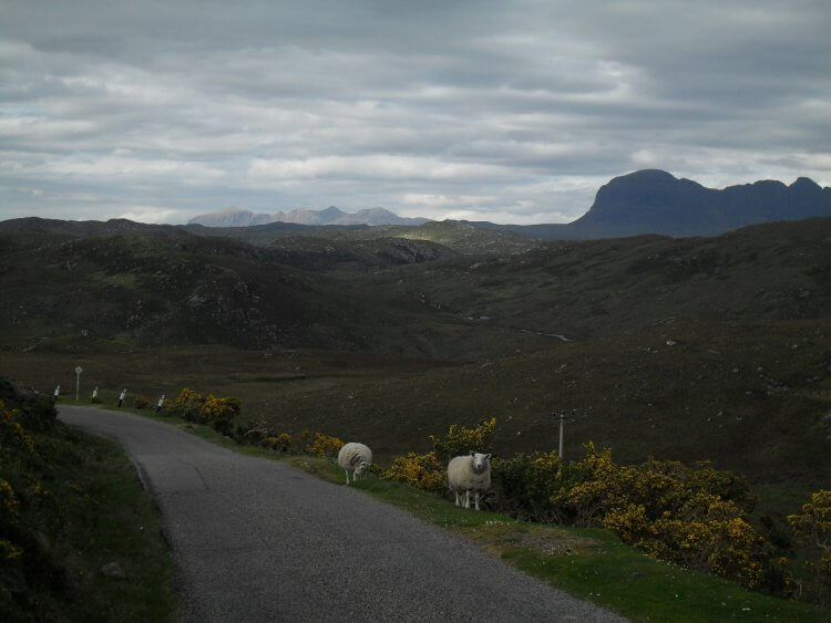 <small>"...and mony's the hill between..."</small>
<br/><br/>
Quinag und Suilven